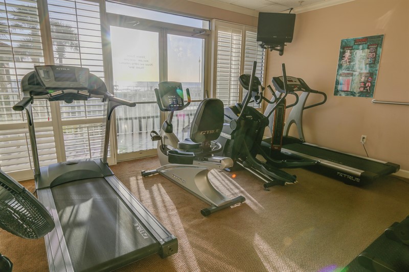 Gulf front fitness Center at Coral Reef